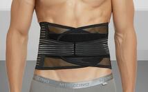 ウエストサポーター　ベルト 　XLサイズ　黒色　メッシュ　シェイプアップ トレーニング ダイエット 　腰痛防止　コルセット　_画像2