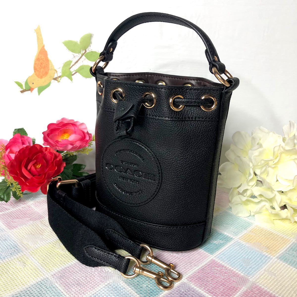 ≪新品≫COACH ハンドバッグ ショルダー 丸ロゴ ブラウン（小）｜Yahoo