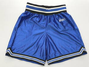  Asics asics basketball pants 90s the first period basketball game pants hard-to-find! lustre material jersey short pants stone .5579