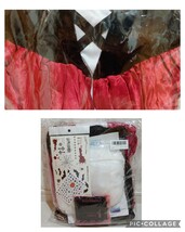 新品未開封☆定価4,990円 Mサイズ パニエあり☆赤ずきん コスプレセット ハロウィン 仮装 マント タイツ タトゥーシール付 クリスマス_画像10