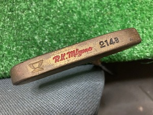 希少　ヴィンテージ両面打ちパター　ミズノ　RK　MIZUNO 214B 純正スチール34インチ　　　Ｙ1410