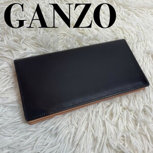 GANZO ガンゾ レザー札入れ 長財布 ブラック黒 商品番号A27