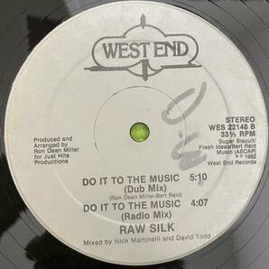 Soul disco sampling record ソウル ディスコ レコード Raw Silk Do It To The Music(12) 1982の画像2