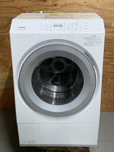 TOSHIBA　東芝　ドラム式洗濯乾燥機　型番：TW‐127XH2L　2023年製品　家庭用　左開きタイプ　グランホワイト　92444C