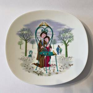 [E4] prompt decision Rosenthal Germany made Laymon *peineRaymond Peynet decoration plate plate . plate 