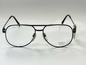 未使用 VINTAGE【 PALM SPRING】チタン ティアドロップ サングラス 眼鏡 ブラック ヴィンテージ オールド サングラス 83