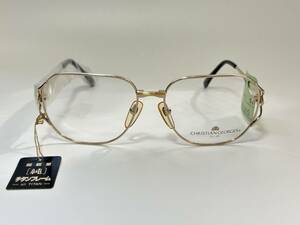  unused VINTAGE[ CHRISTIAN GEORGES ]TITAN titanium glasses glasses 54*15 Gold Vintage Old 91