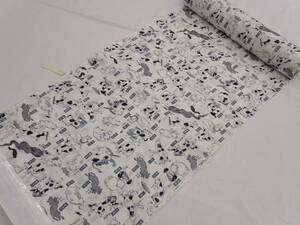  new goods * silk * cloth *.. thing long kimono-like garment *[ that .. ground . cat ... 10 three .] on pattern * white color ground. 