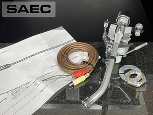  tone arm SAEC WE-407/23 W-7M middle amount class weight specification SAEC cable etc. attached lifter oil supplement ending Audio Station