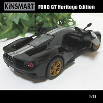 1/38フォードGT(Ford GT)/ヘリテージ エディション(ブラック)/KINSMART/ダイキャストミニカー_画像4