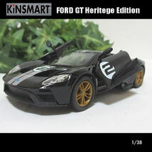 1/38フォードGT(Ford GT)/ヘリテージ エディション(ブラック)/KINSMART/ダイキャストミニカー_画像5