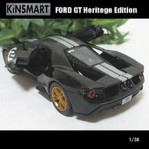 1/38フォードGT(Ford GT)/ヘリテージ エディション(ブラック)/KINSMART/ダイキャストミニカー_画像3