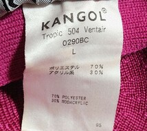 L 良品 KANGOL TROPIC 504 VENTAIR ハンチング キャップ 0290BC ハンチングキャップ ハンチング帽 ベレー帽 カンゴール トロピック_画像8