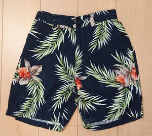 S superior article CRIMIE shorts short pants short bread rayon hibiscus surfer aro is shorts Hawaiian Crimie pants floral print 