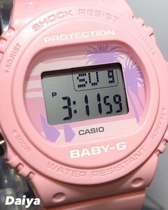新品 腕時計 CASIO カシオ BABY-G ベビージー 80's ビーチカラーズ レディース クオーツ デジタル 多機能腕時計 防水 ピンク プレゼント
