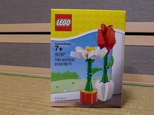 凸レゴ 40187 シーゾナル Flower Display/フラワーディスプレイ(ガーベラ&チューリップ) /LEGO凸