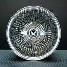 ワイヤーホイール T’s WIRE 13X7J REV100SP オールクローム4本セット （ローライダー USDM インパラ キャデ タウンカー）_画像3