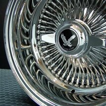 ワイヤーホイール T's WIRE 13X7J REV100SP オールクローム ホワイトリボンタイヤセット 　＜ローライダー/USDM/インパラ/キャデ＞_画像5