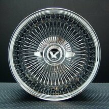 ワイヤーホイール T's WIRE 14X7J REV100SP オールクローム4本セット　＜ローライダー/USDM/インパラ/キャデ/タウンカー/カプリス＞_画像3