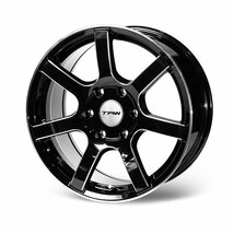 SALE ハイエース 18インチ 6穴 ホイールセット 4本 TAW Styling6 18X8.0J +37 6H139.7 グロスブラック/リム＆エッジマシニング_画像4