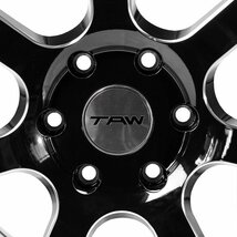 200系ハイエース ホイール TAW Styling6 18X8.0J +37 6H139.7 グロスブラック/リム＆エッジマシニング ホイール4本セット 18インチ_画像4