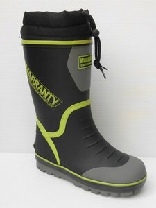  распродажа 24.0cm гарантия -WRJ32003 чёрный / желтый WARRANTY водонепроницаемый защита от снега защищающий от холода леггинсы с покрытием ребенок Kids снег для сапоги резиновые сапоги ботинки 