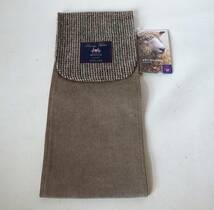 BRITISH WOOL☆ブリティッシュウール【トイレットペーパーホルダーカバー☆ベージュ×チェック】英国製生地使用☆新品・タグ付き・自宅保管_画像1