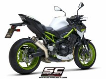 【国内在庫】SC-PROJECT SCプロジェクト S1 スリップオンサイレンサー&フルチタンリンクパイプ ユーロ5 消音バッフル KAWASAKI Z900 '20-23_画像3