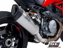 【国内在庫】SC-PROJECT SCプロジェクト SC1-R スリップオンサイレンサー ユーロ4 消音バッフル付属 ドゥカティ MONSTER 1200 S / R '17-21_画像4