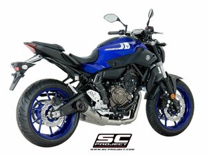 【国内在庫】SC-PROJECT SCプロジェクト フルエキゾーストシステム & S1サイレンサー（ユーロ4対応 / バッフル付属） YAMAHA MT-07 '17-19