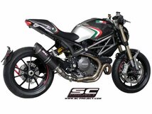 【国内在庫】SC-PROJECT SCプロジェクト オーバルスリップオンサイレンサー 消音バッフル付属 DUCATI MONSTER 1100 EVO モンスター エヴォ_画像2