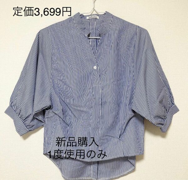 【Edit Sheen】バックボタンスキッパーシャツ
