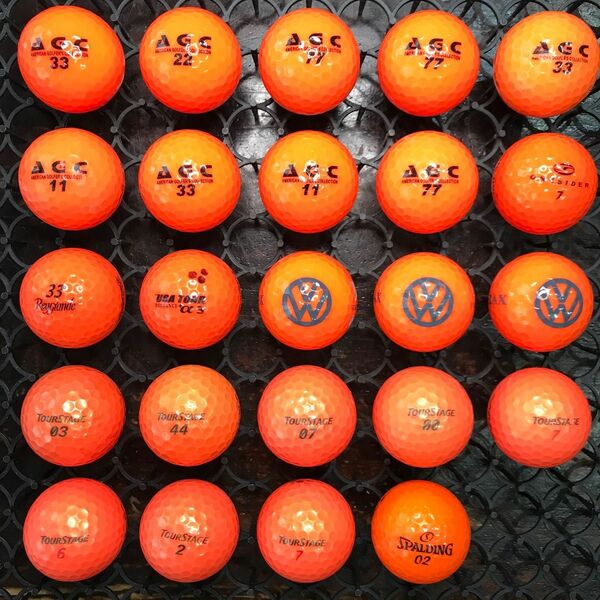 オレンジ系各種 24球 ロストボール