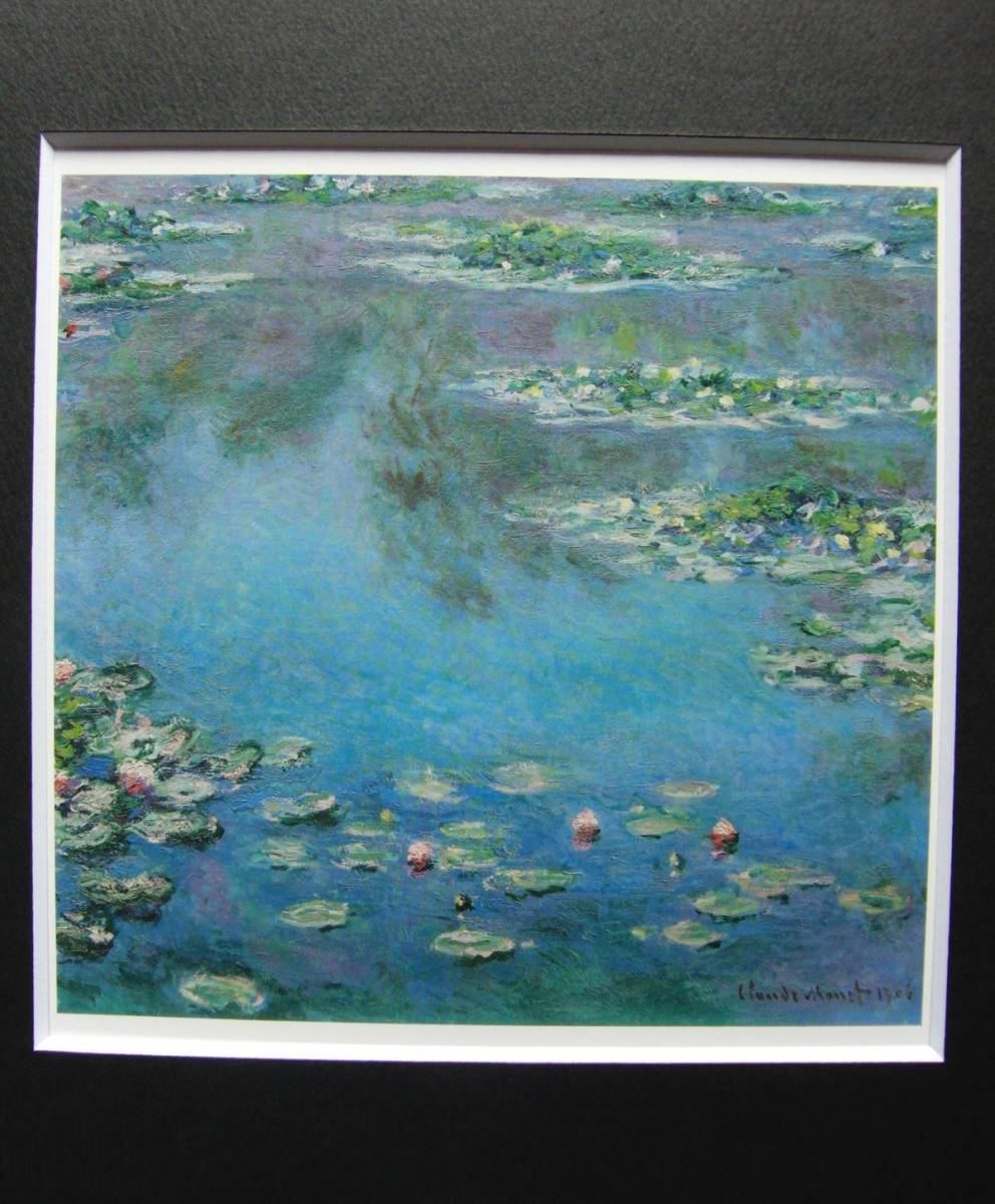 Water Lilies, Claude Monet, Rare art books and framed paintings, Nature, Landscape, France, New Picture Frame, In good condition, free shipping, Painting, Oil painting, Nature, Landscape painting