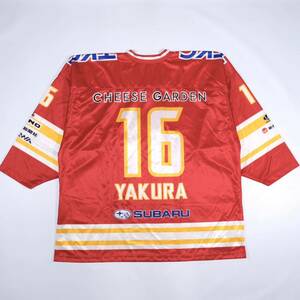 [ free shipping ]H.C. Tochigi sunlight ice back s/2012.9 month 11 day Furukawa electrician ice hockey part memorial te-/ reissue uniform /#16 arrow . Dean 