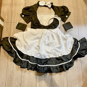 【4点セット】王道メイド服　黒　