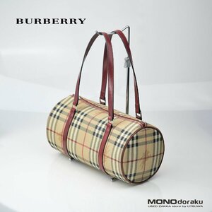  Burberry London BURBERRY LONDON иен тубус форма сумка noba проверка тень шланг PVC кожа 