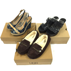 UGG サイズ 23cm ANSLEY CHARM / MATTIE サイズ 23.5cm NOELLA 含 レディース フットウェア 計3点 保存箱付き