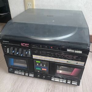 Sanyo dcw-w03av ターンテーブル ダブルカセット(294)