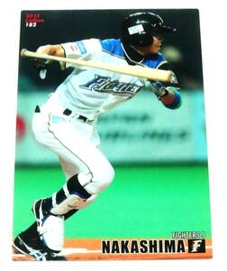 2015　第3弾　中島卓也　日本ハムファイターズ　レギュラーカード　【182】 ★ カルビープロ野球チップス　日ハム