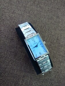 Norma jeane 腕時計 ノーマジーン カットガラス 盤面ブルー系 レクタンギュラー型 レディース N.J8010