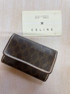 CELINE セリーヌ マカダム　キーケース　三つ折り