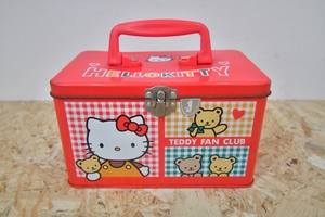  Showa Retro that time thing Sanrio bear Hello Kitty can case can case HELLO KITTY hippopotamus ya hippopotamus ya food 