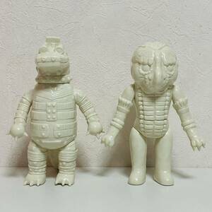 【美品】Marmit マーミット ビニパラベビー キャプテンウルトラ 登場 ラジゴン星人 & 改造バンデラー 未塗装 ソフビ フィギュア