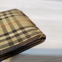 1761 即決 BURBERRY バーバリー カードケース カード入れ パスケース 定期入れ ノバチェック 柄 ロゴ レザー キャンバス_画像4