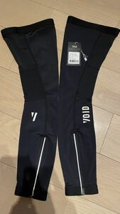 スウェーデン発 サイクルブランド VOID Cycling ヴォイド LEG WARMERS MEN Size-M Black/White logo