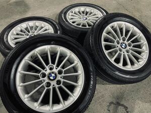 BMW E39 純正品 16インチ タイヤホイール 4本 225/55 R16 5シリーズ 7J +20 5H PCD120 A-2-23