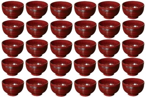 * wooden thousand . soup bowl lacquer coating root .( approximately diameter 110X70mm)30 piece new goods 