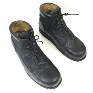 Vibram Gumlite/ビブラム ガムライトソール☆オールレザー/本革/スチールトゥ/ワークブーツ【28.0-29.0/黒/BLACK】安全靴/Shoes◇bWB96-21