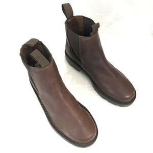 美品/フランス製☆OSLO☆重厚本革/サイドゴアブーツ【40/25.0/茶/BROWN】ヒールすり減りほぼ無し/ショートブーツ/Shoes◇bWB94-22